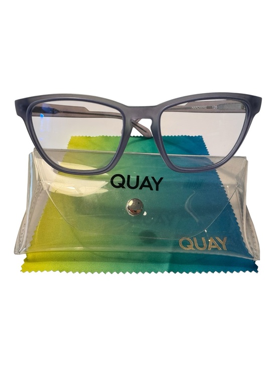 Quay Australia Accessories - QUAY Australia Mini Hardware Blue Light Filtering Glasses Gray 50mm Like New